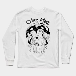 Lovers Kiss - Her King Long Sleeve T-Shirt